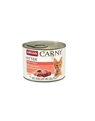 ANIMONDA Carny Kitten Beef&Turkey 200 g manzo e tacchino per gattini