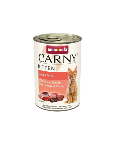 ANIMONDA Carny Kitten Beef&Turkey 400 g manzo e tacchino per gattini