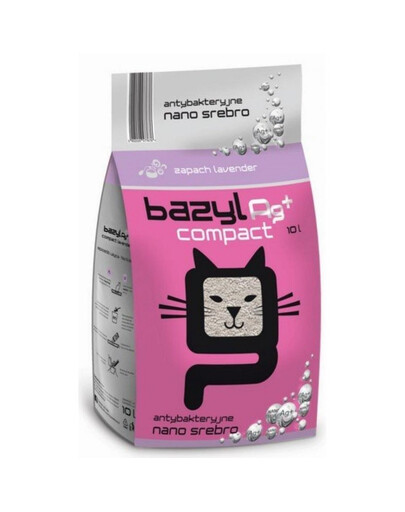 BAZYL Ag+ Compact Lavender 20L lettiera per gatti