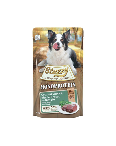 STUZZY Dog Monoprotein Carne di vitello con sostanze botaniche 150 g di cibo ipoallergenico per cani
