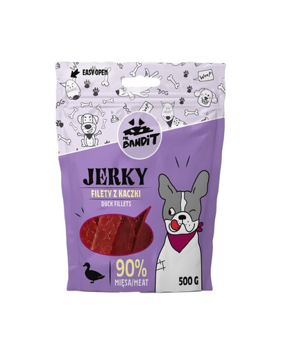 MR. BANDIT Jerky filetti di anatra per cani 500 g