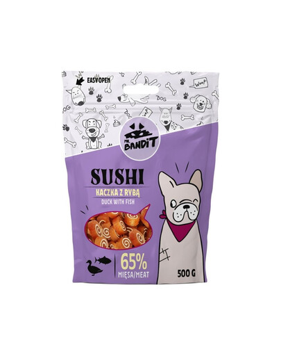 MR. BANDIT Sushi anatra con pesce per cani 500g