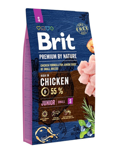 BRIT Premium By Nature Chicken Junior Small S 8kg