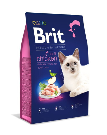 BRIT Cat Premium by Nature Adult chicken 8 kg