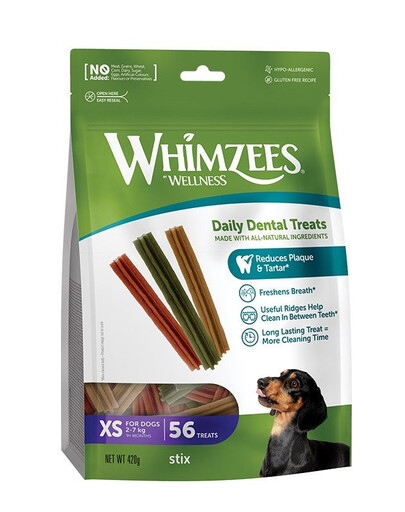 WHIMZEES Stix bastoncini dentistici XS 56 pz