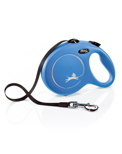 FLEXI Guinzaglio New Classic L Fettuccia 8 m blu