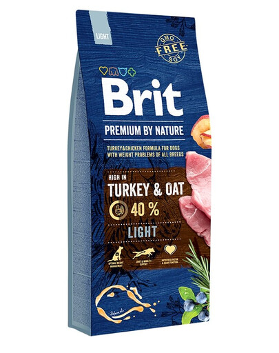 BRIT Premium By Nature Turkey and Oat Light 15kg