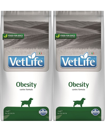FARMINA Vet Life Dog Obesity 2 x 12kg
