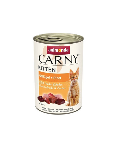 ANIMONDA Carny Kitten Poultry&Beef 400 g pollame e manzo per gattini