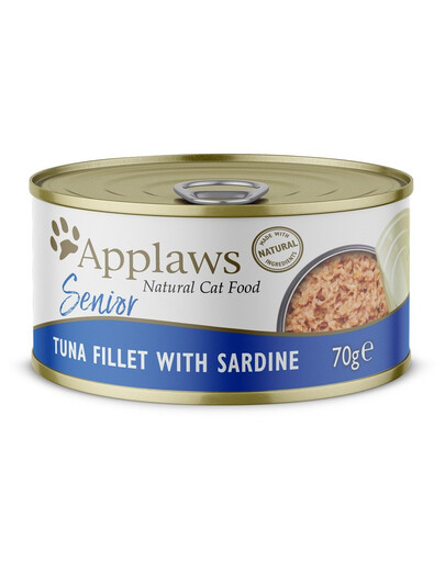 APPLAWS Cat Senior Tuna Fillet with Sardine Tonno con sardine per gatti anziani 70g