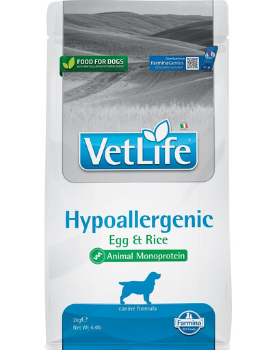 FARMINA Vet life Dog Hypoallergenic Egg & Rice 2kg