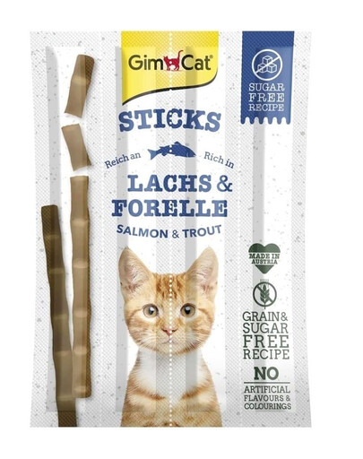 GIMCAT Sticks Salmon&Trout 10 pezzi