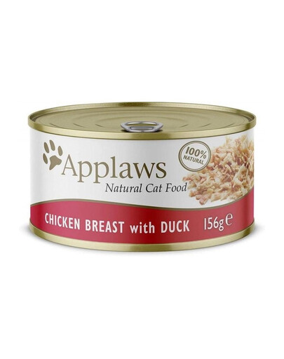 APPLAWS Cat Chicken Breast with Duck Cibo umido per gatti Pollo e anatra 156g