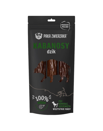 PAKA ZWIERZAKA Kabanosy con cinghiale per cani 3 pz.