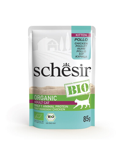 SCHESIR BIO - Pollo per gattini 85g