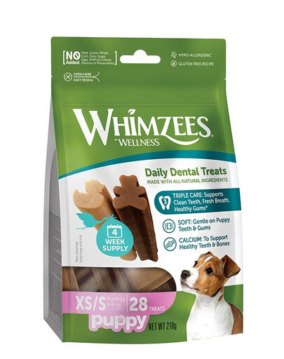 WHIMZEES Puppy Snack dentale per cuccioli XS/S 28 pezzi