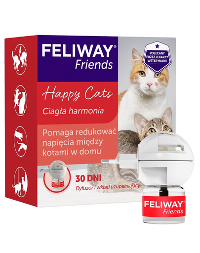 FELIWAY Friends Feromoni per aiutare a ridurre le tensioni tra i gatti Diffusore + Ricarica