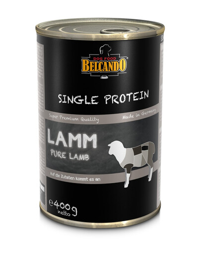 BELCANDO Single Protein Agnello 400 g di cibo umido per cani