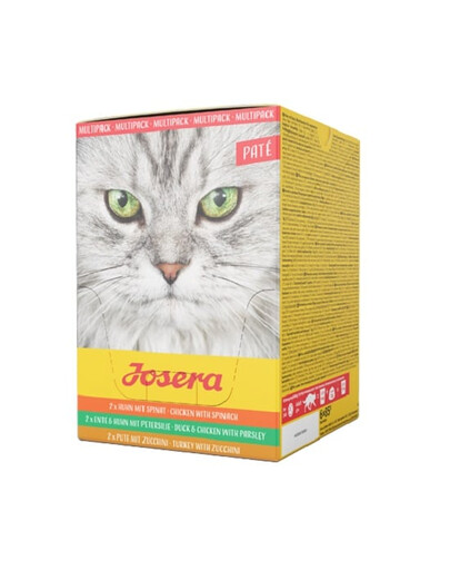 JOSERA Multipack Paté 6x85g mix di gusti di paté per gatti