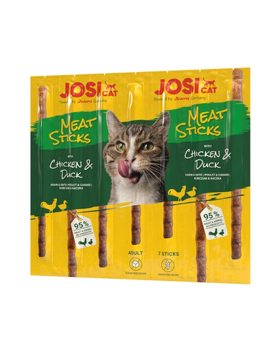 JOSERA JosiCat Meat Sticks Bastoncini di pollo e anatra per gatti 35g
