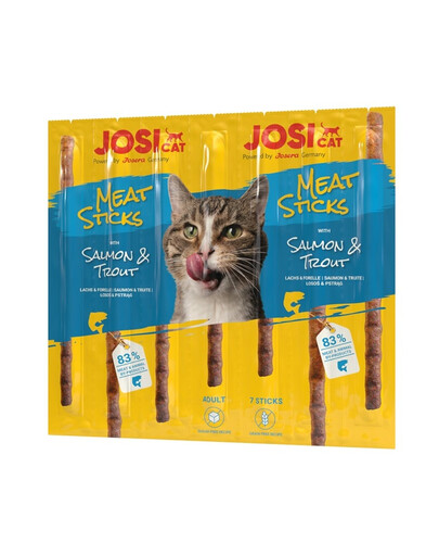 JOSERA JosiCat Meat Sticks bastoncini di salmone e trota per gatti 35g