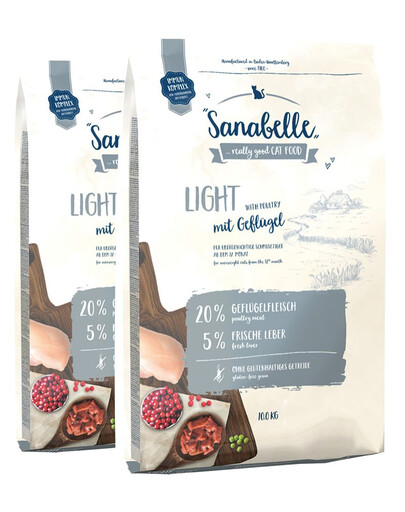 SANABELLE Light pollame 20 kg (2 x 10 kg)