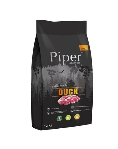 PIPER Karma sucha z kaczką dla psa 12 kg