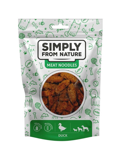 SIMPLY FROM NATURE Meat Noodles Bocconcini di carne di anatra per cani 80g