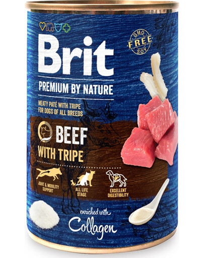 BRIT Premium by Nature Beef and tripes 400g manzo e frattaglie per cani