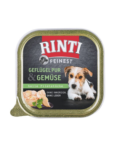 RINTI Feinest Poultry Pure&Vegetables vaschetta pollame e verdure 150g