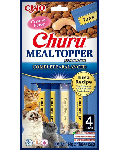 INABA Meal Topper Tuna 4x14 g additivo cremoso al tonno per gatti