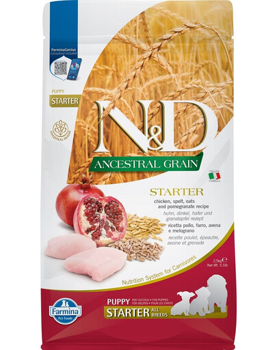 FARMINA N&D Chicken & Pomegranate Starter per cuccioli 2,5kg