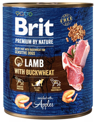 BRIT Premium by Nature 800g agnello e grano saraceno per cani