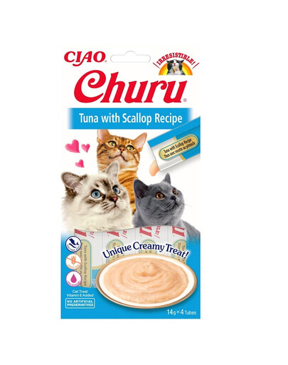 INABA Churu Cat crema per gatti tonno e capesante 56 g