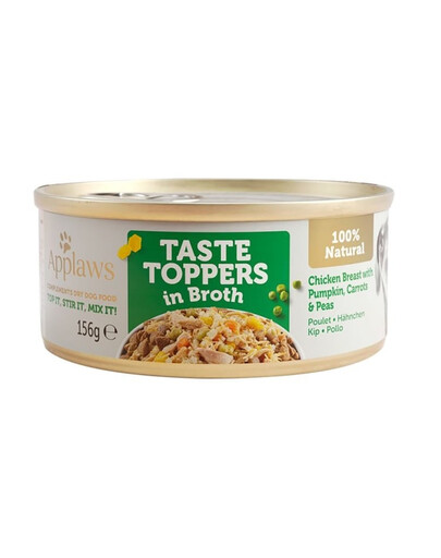 APPLAWS Taste Toppers  Petto di pollo, zucca e piselli in brodo 156g