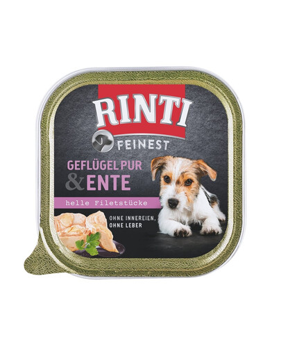 RINTI Feinest Poultry Pure&Duck vaschetta con pollame e anatre 150g