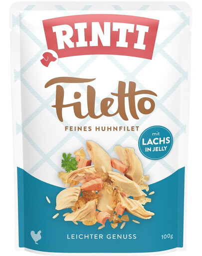 RINTI Filetto in Jelly Chicken&Salmon bustina in gelatina con pollo e salmone 100g