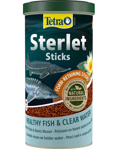 TETRA Pond Sterlet Sticks 1l Mangime completo che affonda velocemente per sterleti e storioni