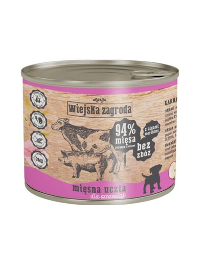 WIEJSKA ZAGRODA Carne per cuccioli 200 g