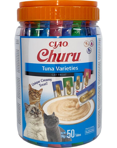 INABA Churu Variety Tuna vasetto di tonno per gatti 50x14g (700g)