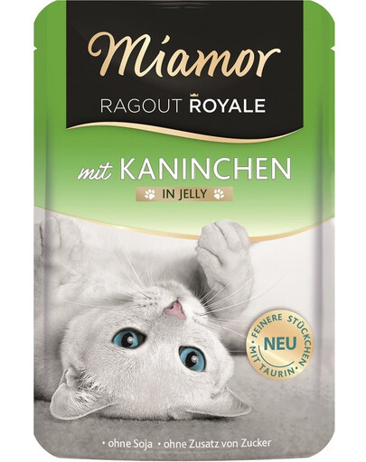 MIAMOR Ragout Royale in Jelly Rabbit bustina in gelatina con coniglio per gatti 100 g