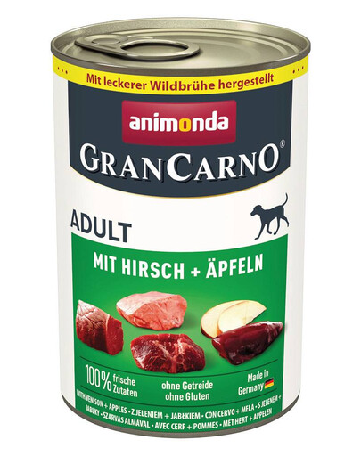 ANIMONDA GranCarno Adult maiale con cervo e mela 400 g