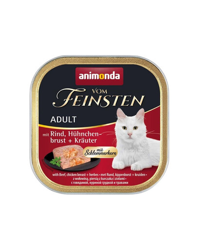 ANIMONDA Vom Feinsten Paté di manzo e petto di pollo alle erbe 100g