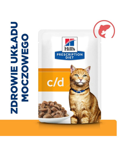 HILL'S Prescription Diet Feline C/D Multicare Urinary care con salmone 12x85g
