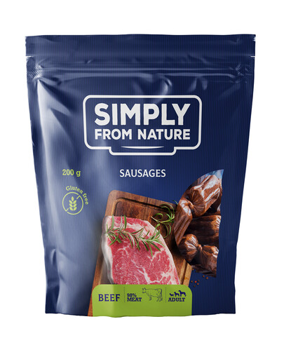 SIMPLY FROM NATURE Salsicce naturali con manzo 200 g