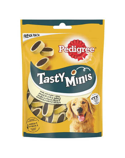 PEDIGREE Tasty Minis al gusto di manzo e formaggio 140g