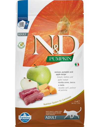 FARMINA N&D Adult Pumpkin venison & apple 1,5 kg