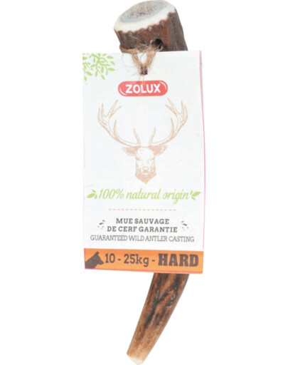 ZOLUX Corno di cervo intero Hard S snack naturale per cani