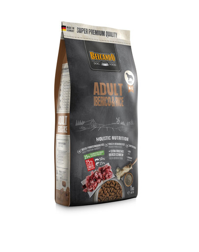 BELCANDO Adult Iberico & Rice M-XL 1 kg cibo secco per cani di taglia media e grande