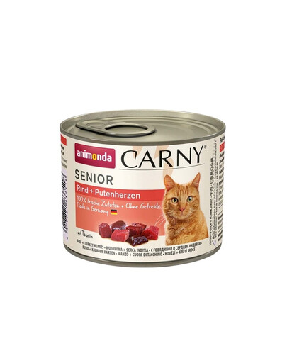 ANIMONDA Carny Senior 200 g - manzo e cuore di tacchino